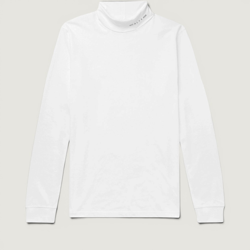 1017 ALYX 9SM White Roll Visual Turtleneck Medium